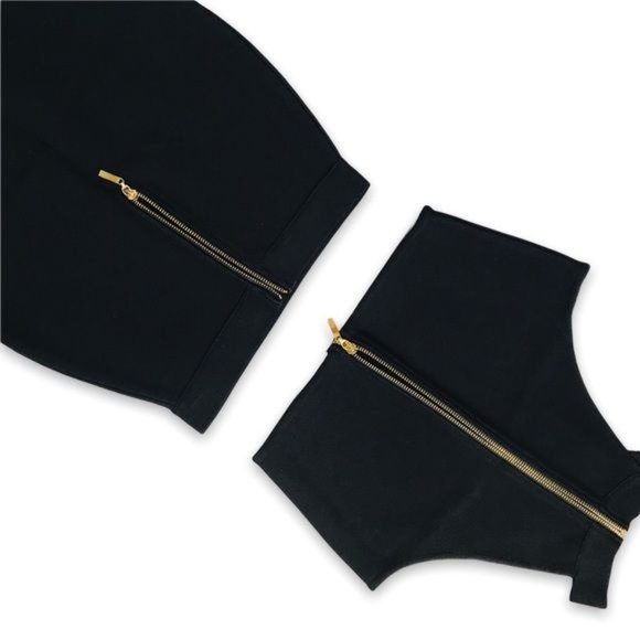 Bandage Halter Neck Top and Skirt Set Coordinate In Black NWOT - Picture 6 of 7